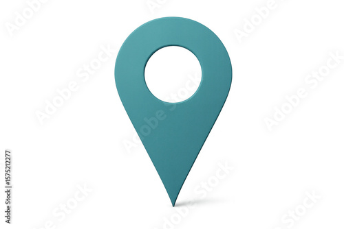 Free Download Location pin marking precise geographic point, glowing against clear backdrop, supporting digital wayfinding and mapping interfaces - GFXLoad