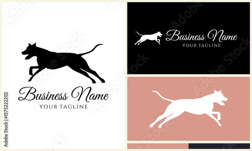 Running Dog Logo Design Variations.