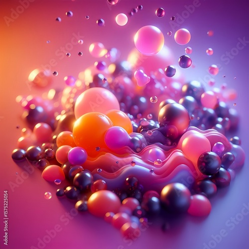 abstract background with bubbles