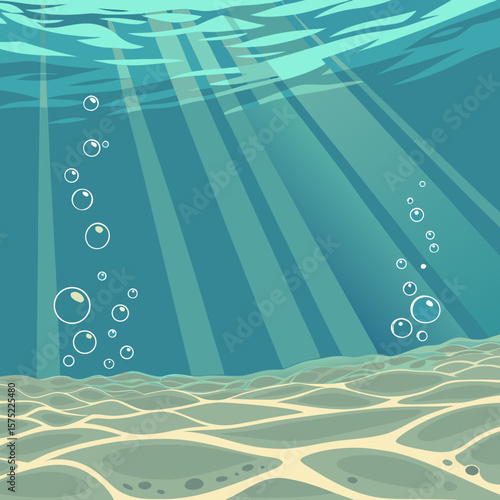 
a underwater scene with fish and plants