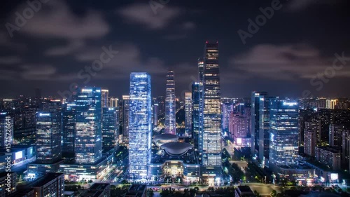 Wallpaper Mural Spectacular Shenzhen Cityscape at Night, Modern Skyline and Urban Illumination, Urban Panorama Torontodigital.ca