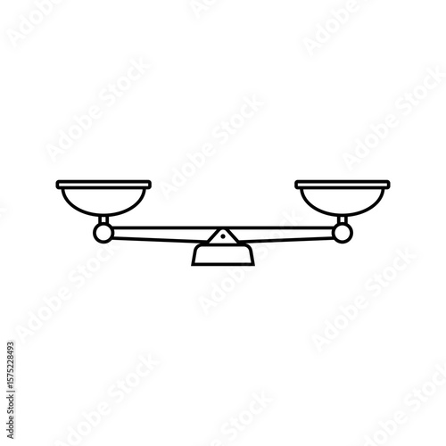Scale icon. Single scale vector symbol.