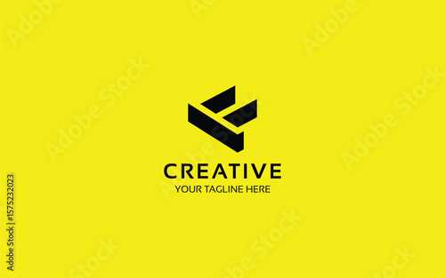 Letter F 3D logo with isometric perspective for your business and brand