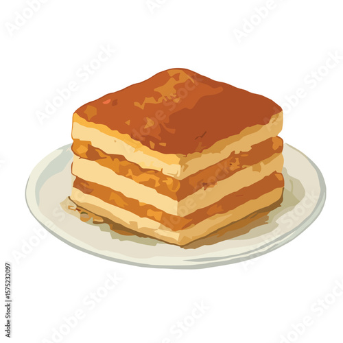piece of cake on a plate