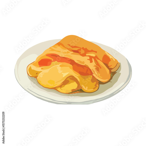 meat slices vector