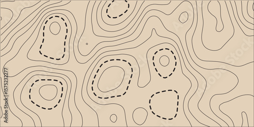 Vintage contour mapping. Natural printing illustrations of maps. Abstract red  yellow background with wave motif. Landscape geodesy topographic map background. Grey topographic lines. Texture of lines