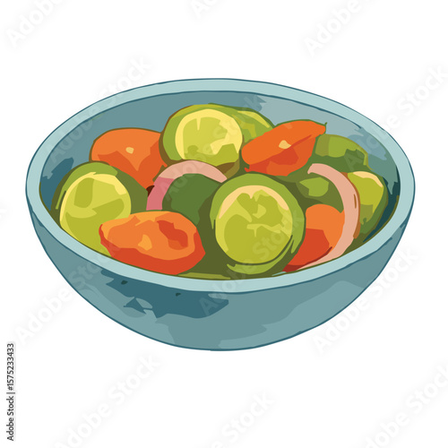 Cucumber Salad vector