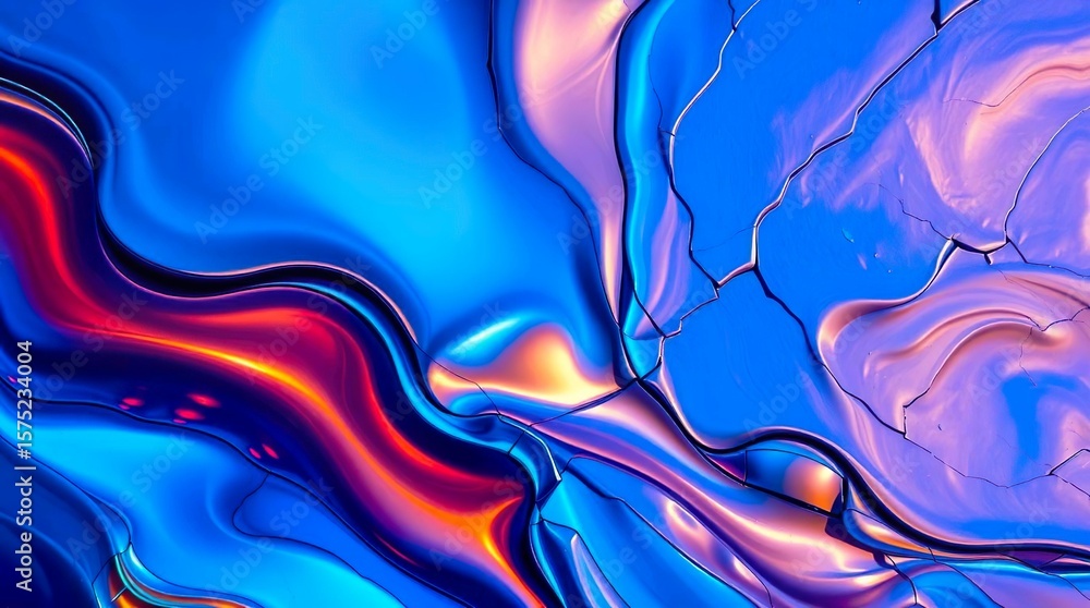 Obraz premium Merge glossy waves