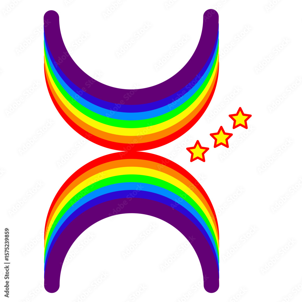 Fototapeta premium rainbows icon