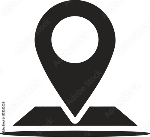 location icon set map pointer pin sign symbol red black outline destination icon place address navigation locator sign vector illustration