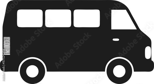 Van transporter vector icon
