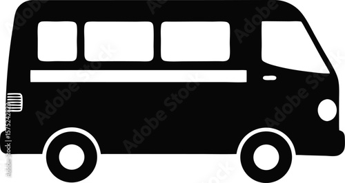 Van transporter vector icon
