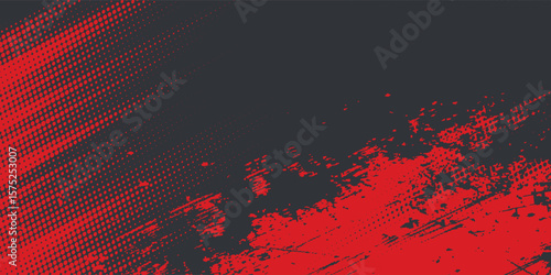 Background, contrast red and black color abstract template for business design. Technology style. You can use it for advertising, sports posters, templates, business presentations. Vector illustration
