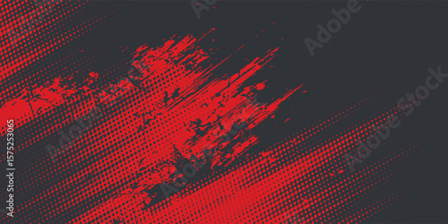 Background, contrast red and black color abstract template for business design. Technology style. You can use it for advertising, sports posters, templates, business presentations. Vector illustration