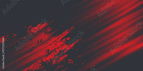 Background, contrast red and black color abstract template for business design. Technology style. You can use it for advertising, sports posters, templates, business presentations. Vector illustration