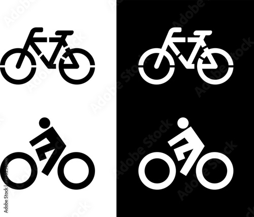Bicycle Spray Paint Stencil Silhouette Template