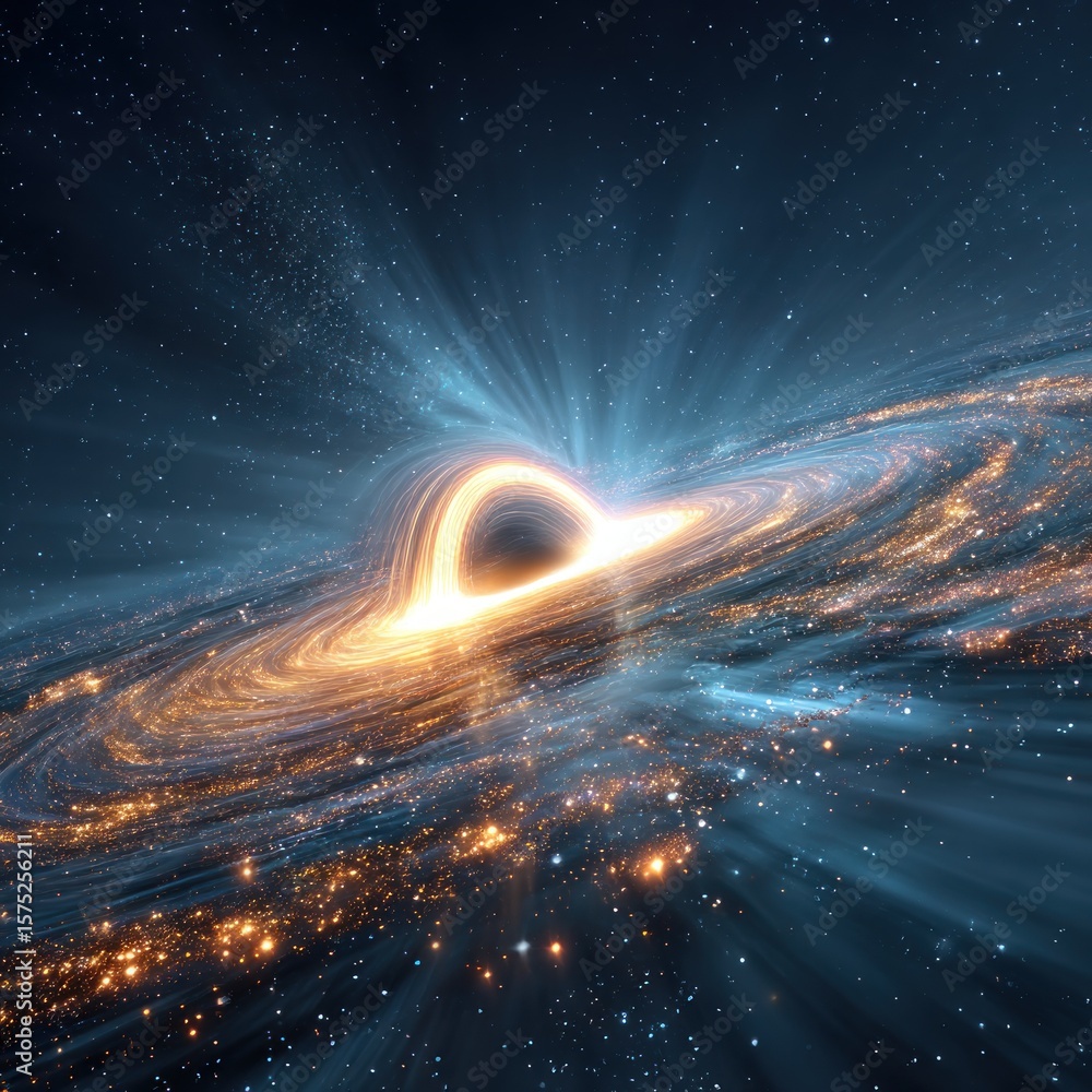 Obraz premium Cosmic vortex in space