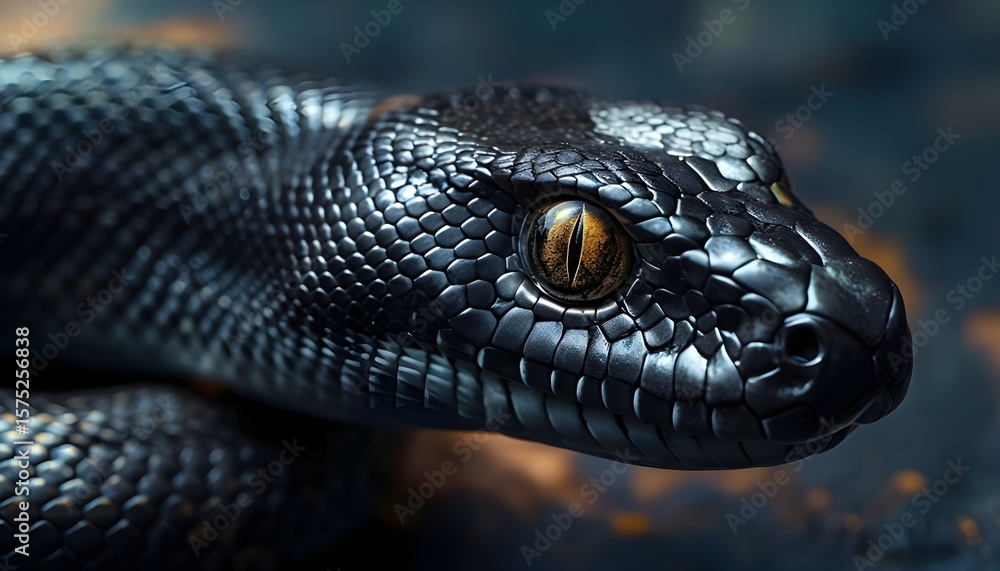 Fototapeta premium black cobra