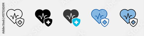 Insurance Icon Pack Multistyle Illustration