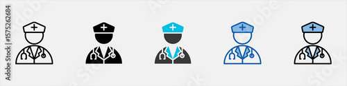 Doctor Icon Pack Multistyle Illustration