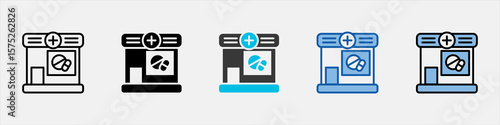 Pharmacy Icon Pack Multistyle Illustration