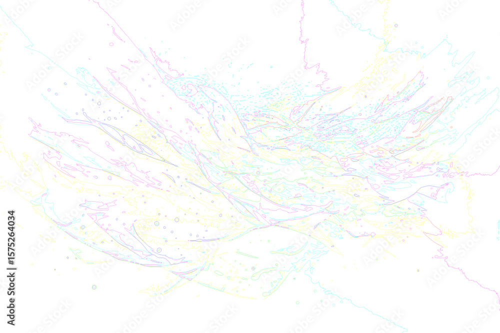 Obraz premium Colorful abstract background with geometric shapes, fluid lines, and modern aesthetics, ideal for creative projects. 