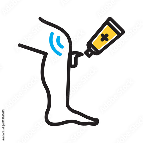 Vector multi color icon for Anti inflammatories