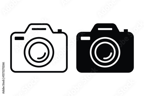 camera icon Vector illustration on white background.
