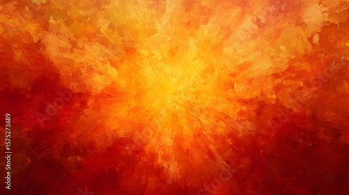 Radiant burst of fiery hues.