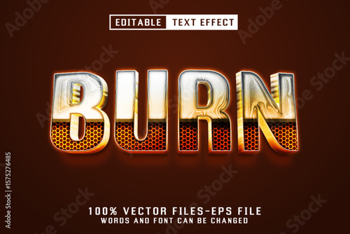 Burn 3d Text - Editable Text Effect