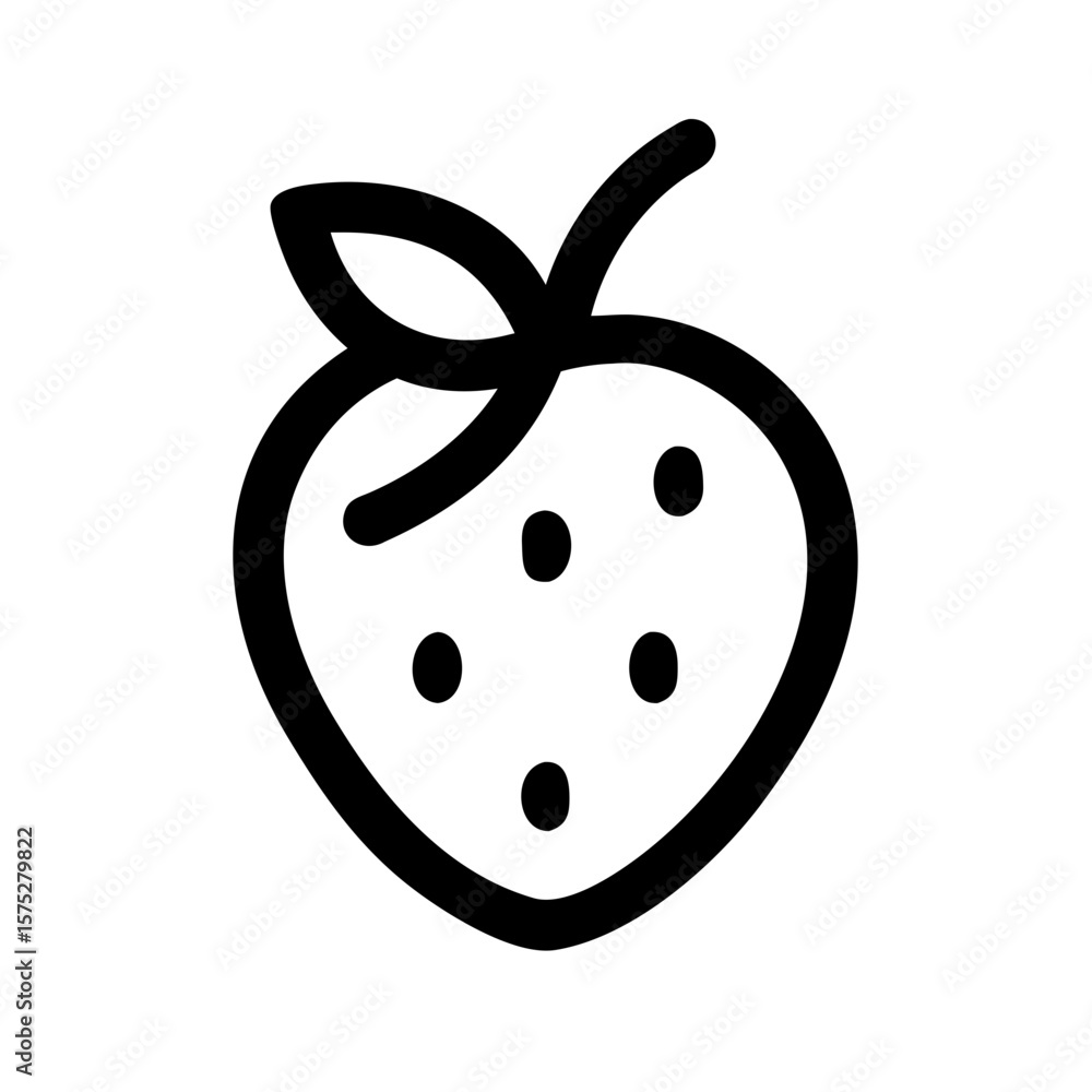 Obraz premium strawberry icon