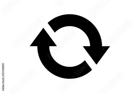Free Download Elegant Recycle Arrow Symbol for Eco-Friendly Design and Sustainability Graphics - GFXLoad