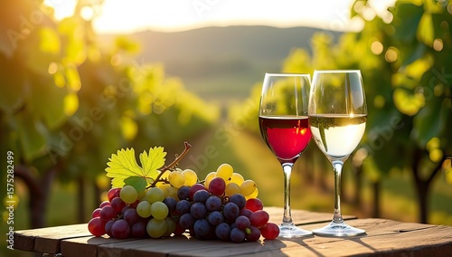 Wallpaper Mural red wine and grapes Torontodigital.ca