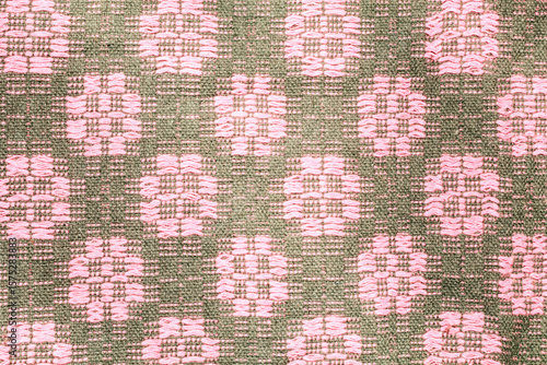 Pattern of hammocks woven with cotton threads, for sale to tourists in the market of São Luís, Maranhão, Brazil.