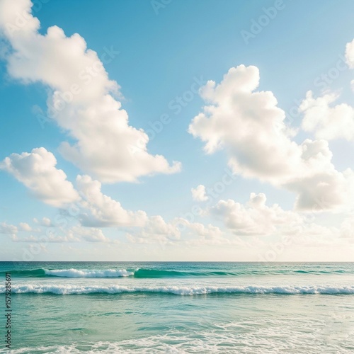 Wallpaper Mural tropical beach with blue sky Torontodigital.ca