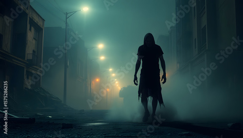 zombie in the dark