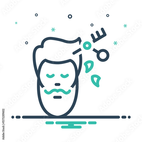 Mix icon for haircut