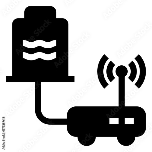 water torrent wireless communication solid fill