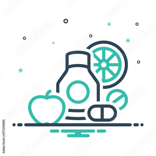 Mix icon for vitamins