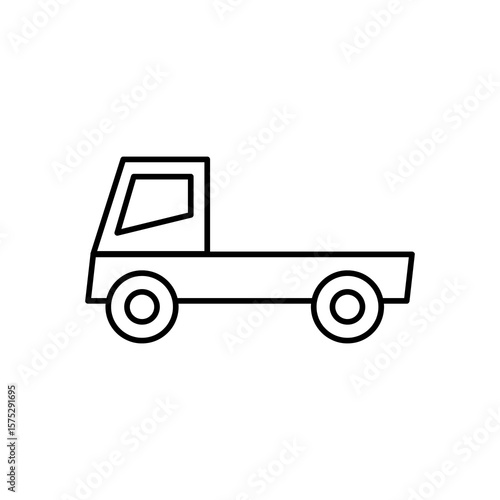 Wallpaper Mural truck icon isolated sign symbol vector, flat black linear illustration for web and app..eps Torontodigital.ca