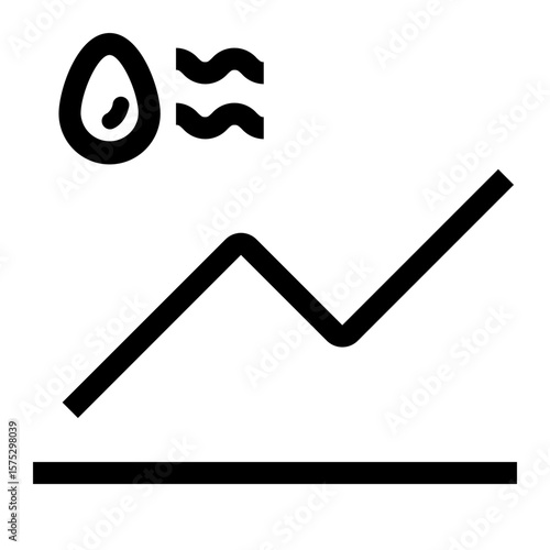 water usage tracking line outline