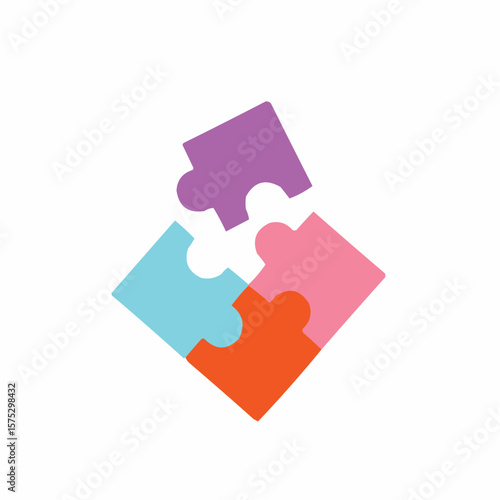 puzzle with red and yellow colors