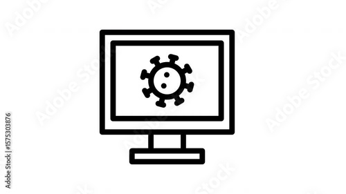 Wallpaper Mural computer minimalist stroke animation Torontodigital.ca