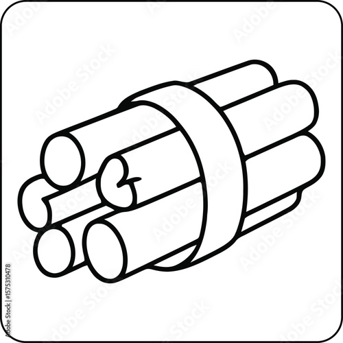 Camping Firewood Bundle Coloring Page