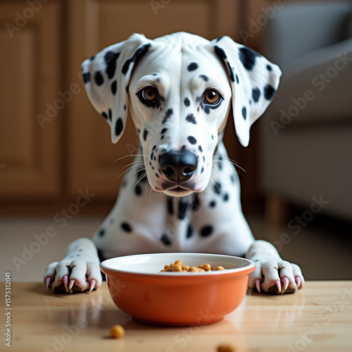 dog in a bowl