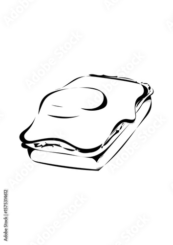 Toast mit Schinken und Käse
