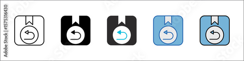 Return Icon Pack Multistyle Illustration
