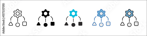 Allocation Icon Pack Multistyle Illustration
