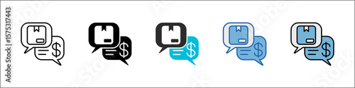 Negotiation Icon Pack Multistyle Illustration