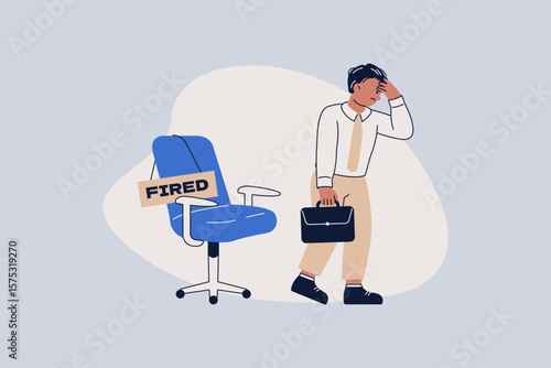 Illustration of Fired from Work